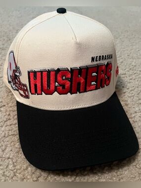 Nebraska Huskers football helmet snapback hat